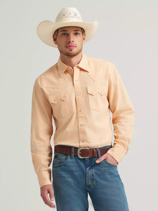 112378967 - Wrangler Men's Cody Johnson Two Pocket Western Snap Shirt