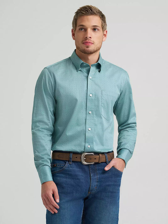 112378968 - Wrangler Men's Cody Johnson One Pocket Button Down Shirt