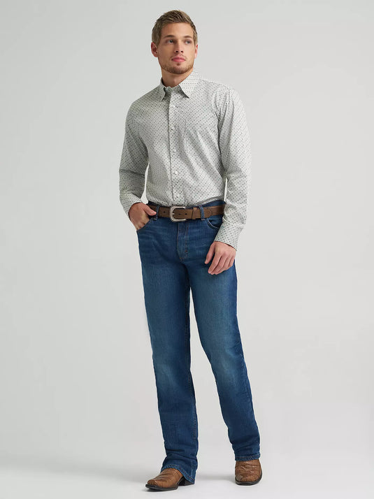 112378969 - Wrangler Men's Cody Johnson One Pocket Button Down Shirt