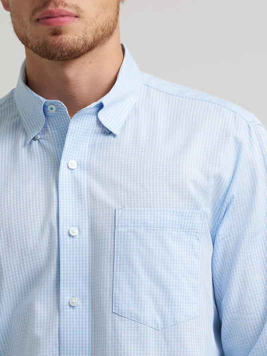 112378975 - Wrangler Men's Cody Johnson One Pocket Button Down Shirt