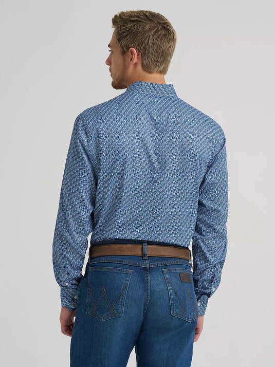 112378976 - Wrangler Men's Cody Johnson One Pocket Button Down Shirt