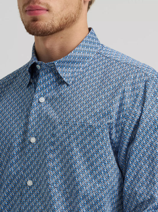112378976 - Wrangler Men's Cody Johnson One Pocket Button Down Shirt