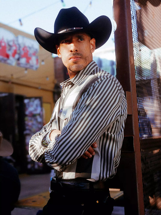 112381996 - Men's Vintage-Inspired Brushpopper Western Snap Workshirt