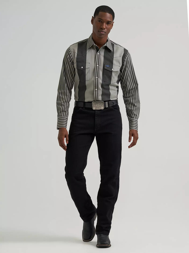 Load image into Gallery viewer, 112381996 - Men's Vintage-Inspired Brushpopper Western Snap Workshirt
