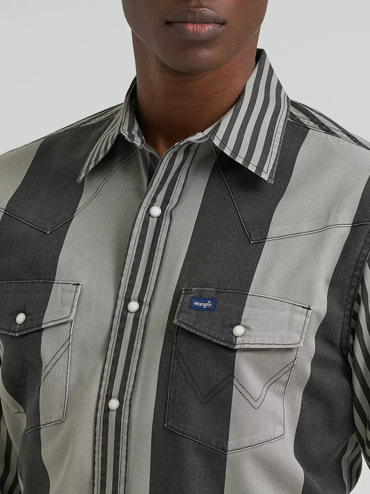 112381996 - Men's Vintage-Inspired Brushpopper Western Snap Workshirt