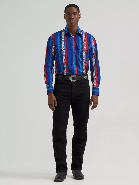 112384295 - Men's Checotah® Long Sleeve Western Snap Printed Shirt