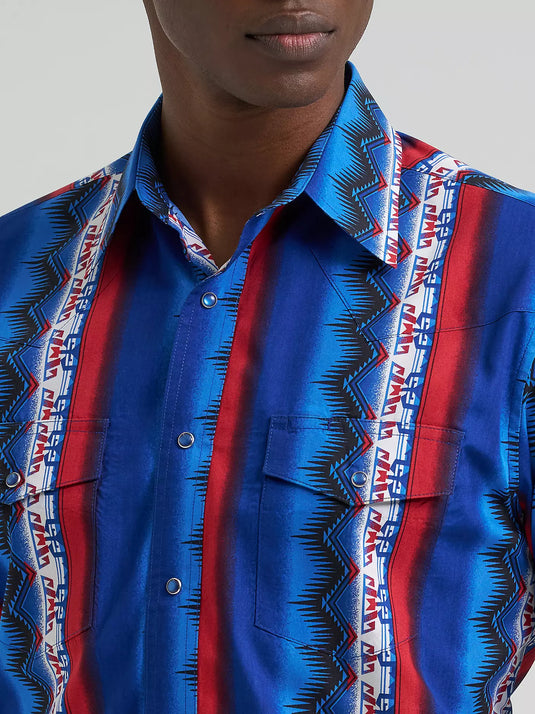 112384295 - Men's Checotah® Long Sleeve Western Snap Printed Shirt