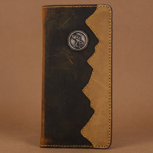 W133 - RockinLeather Rodeo Wallet w/ Deer Silhouette Concho