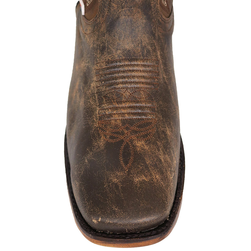 Load image into Gallery viewer, 1170 - RockinLeather Men&#39;s Bomber Brown Square Toe Western Boot
