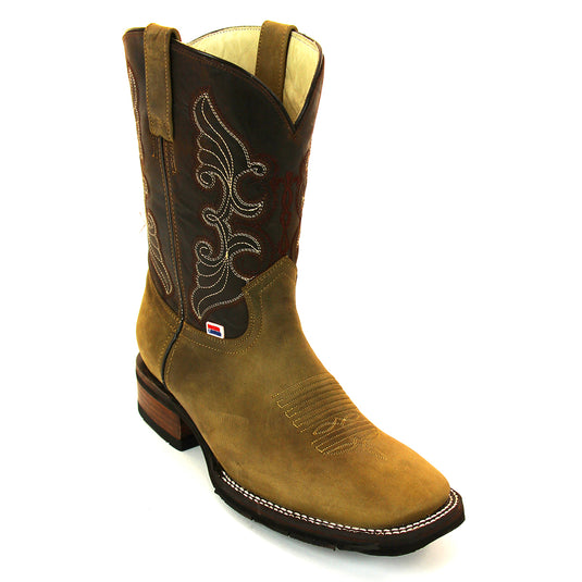 1187 - RockinLeather Men's Crazy Horse Cowhide Boots