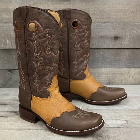 CP5005 - Cowboy Prayer Men's Chocolate Western Boot With Overlay