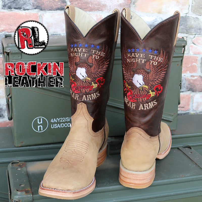 Load image into Gallery viewer, 1199 - RockinLeather Men&#39;s * Right To Bear Arms * Western Boot
