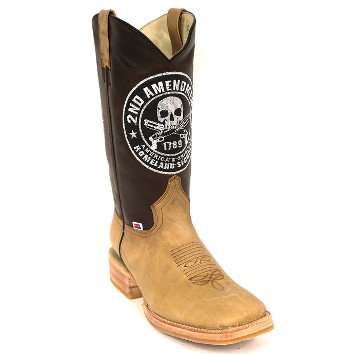 1200 - RockinLeather Men's * 2nd Amendment * Western Boot