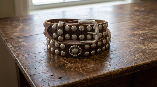 N2498802 - Nocona Men's LG NH Round Concho Belt