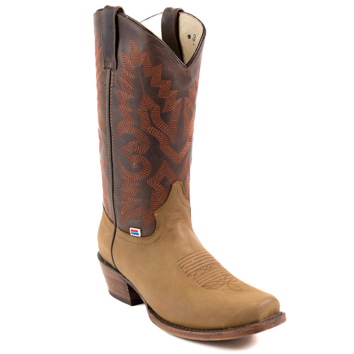1205 - RockinLeather Men's Crazy Horse Narrow Square Toe Western Boot