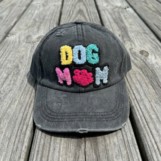 DLLHAT 2 - Black DOG MAMA Baseball Cap