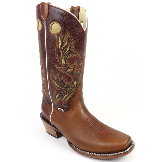 1209 - RockinLeather Men's Copper Ranch Western Boot with Spur Ledge