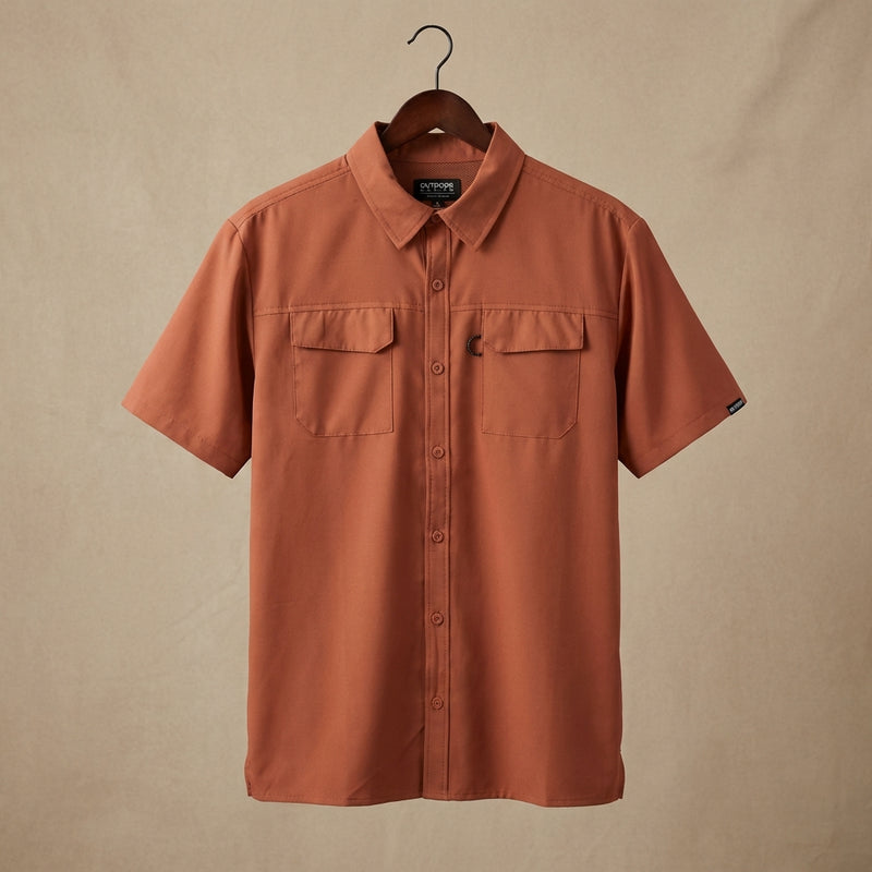Load image into Gallery viewer, OWS01-5560-211 - Outdoor Nation Men's Baked Clay Everyman Short Sleeve Shirt
