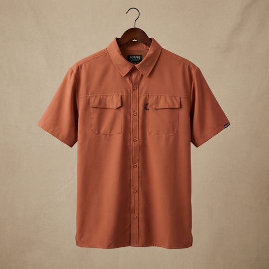 OWS01-5560-211 - Outdoor Nation Men's Baked Clay Everyman Short Sleeve Shirt