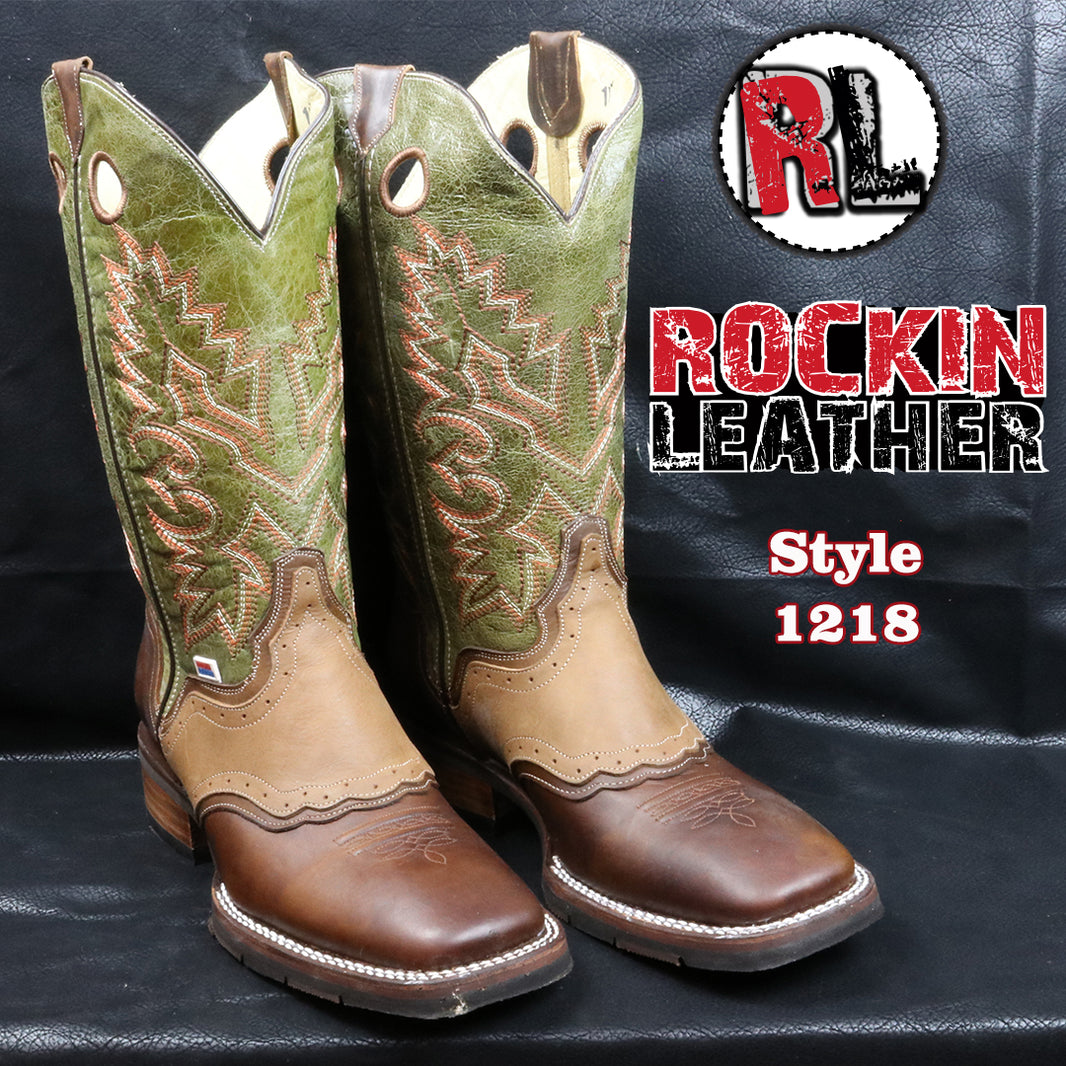 1218 - RockinLeather Men's Shedron Ranch Western Boot w/Overlay – D & D ...