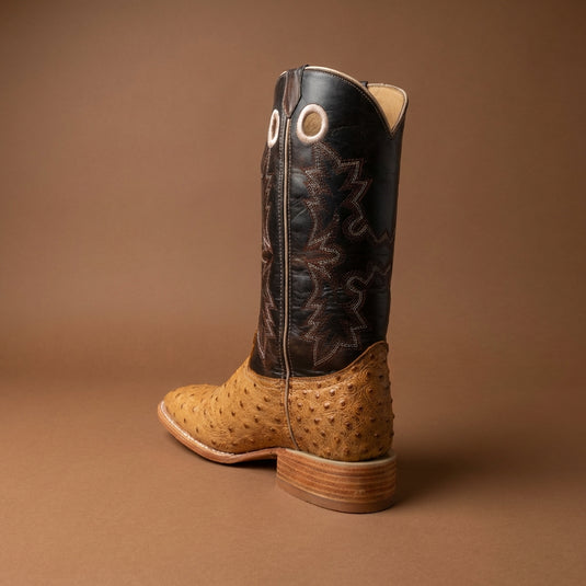 CP5009 - Cowboy Prayer Men's Natural Ostrich Print Western Boot