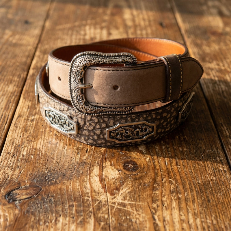 Load image into Gallery viewer, B1005 - RockinLeather Crazy Mocha Cowhide Leather Belt
