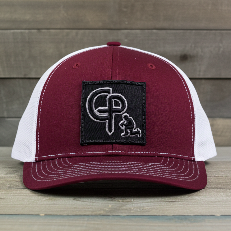 Load image into Gallery viewer, CP113 - Cowboy Prayer 3D Black Cardinal/White Cap
