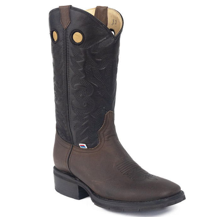 1241 - RockinLeather Men's Gaucho Cowhide with Chocolate Leather Upper & 8 Second Outsole