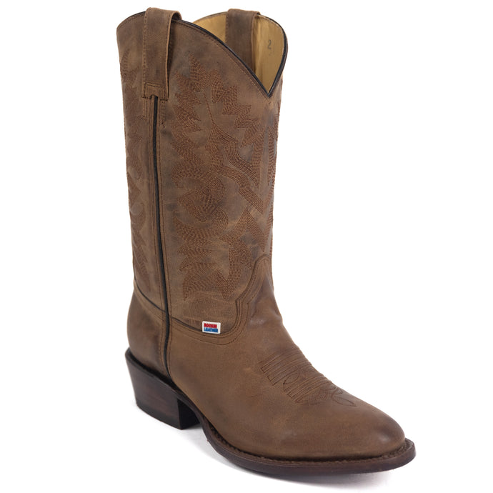 1243 - RockinLeather Men's Round Toe Sierra Scotch Goat Western Boot