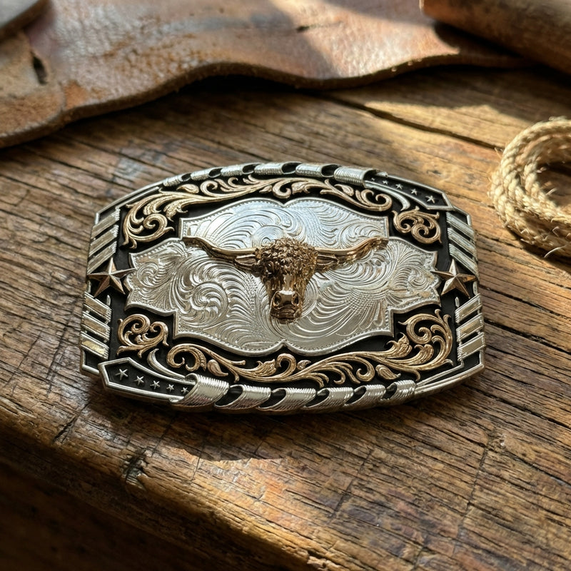 Load image into Gallery viewer, AWW3 - Bullhead 3 Tone Buckle
