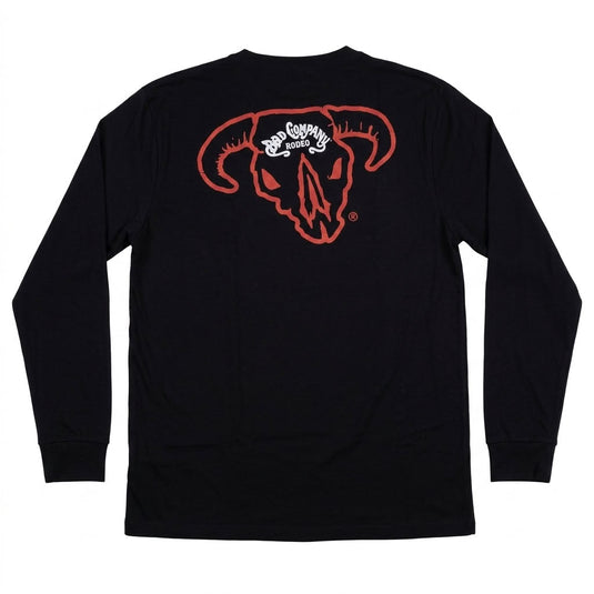 BCT2614BK - Hooey "Bad Company" Black Long Sleeve Shirt W/Red & White Logo