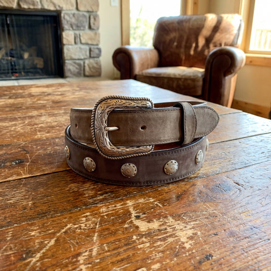 B10 - RockinLeather Men's Belt Cowhide Crazy Choco