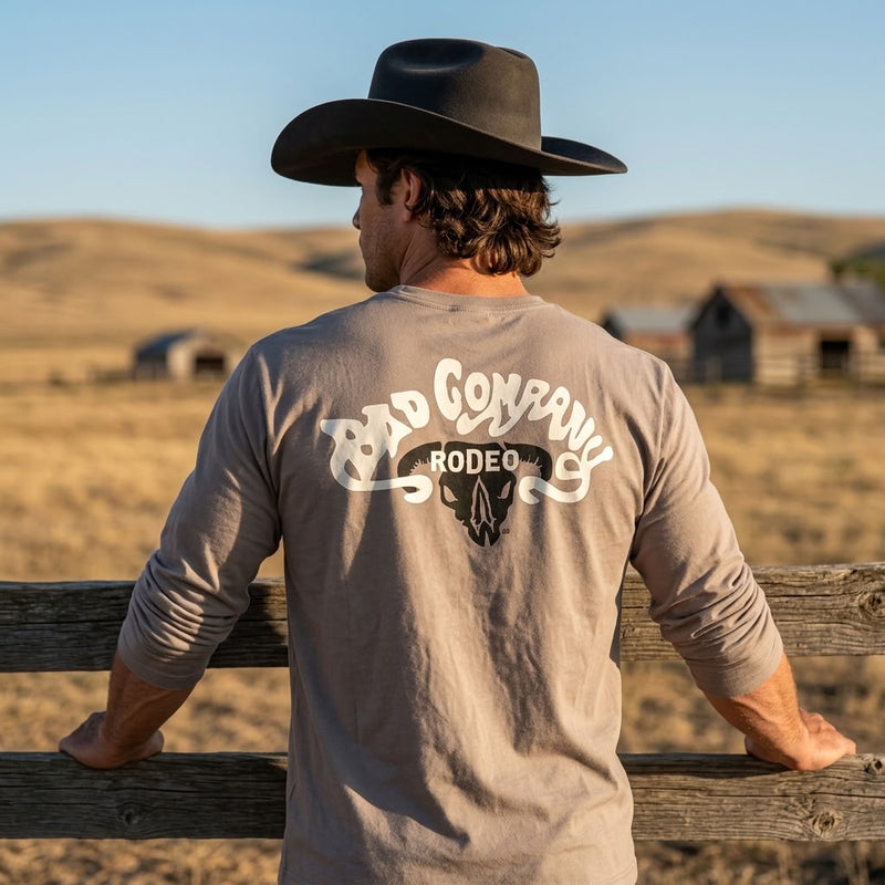 Load image into Gallery viewer, BCT2613TN - Hooey "Bad Company" Tan Long Sleeve Shirt W/Cream &amp; Black Logo

