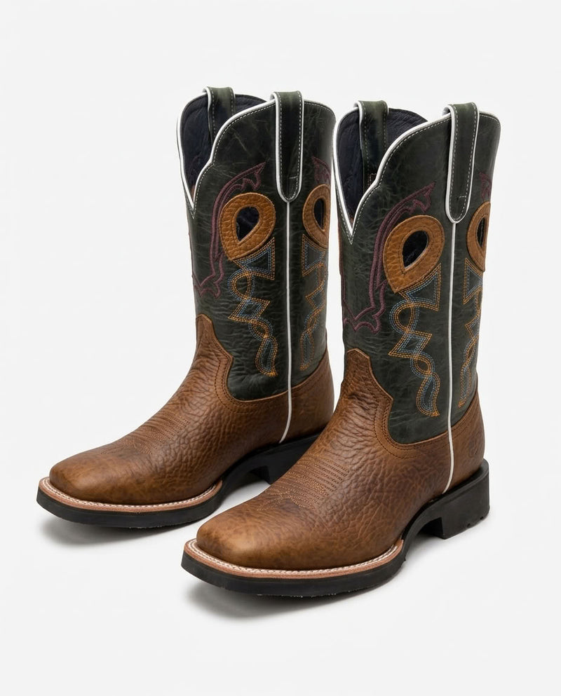 Load image into Gallery viewer, CP8002 - Cowboy Prayer Distressed Brown Cowboy Boot
