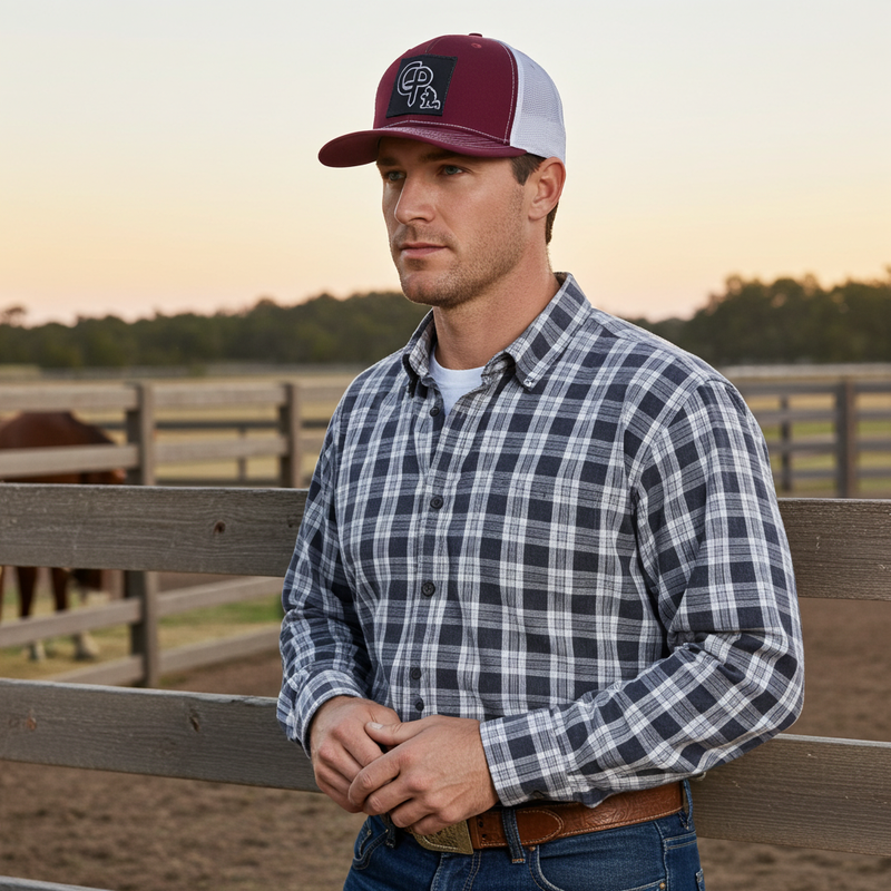 Load image into Gallery viewer, CP113 - Cowboy Prayer 3D Black Cardinal/White Cap

