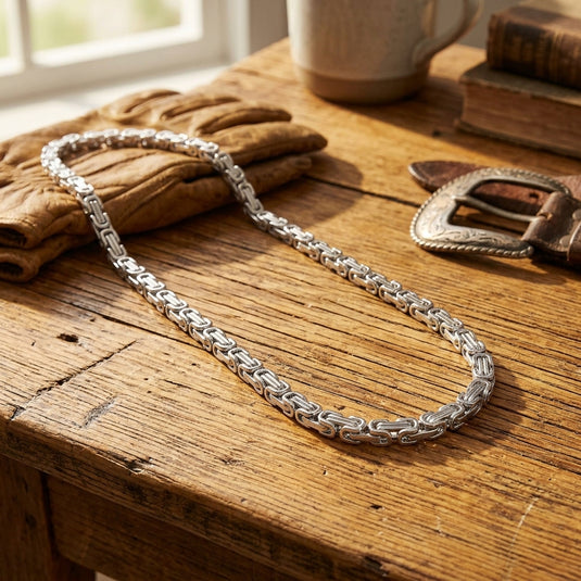 NC6179 - Montana Silversmiths Roller Chain Necklace