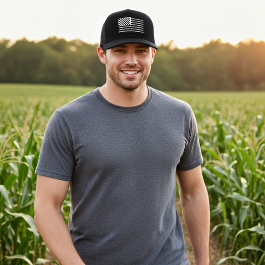 SA133 - Southern Addiction Barbed Wire Flag Black Cap