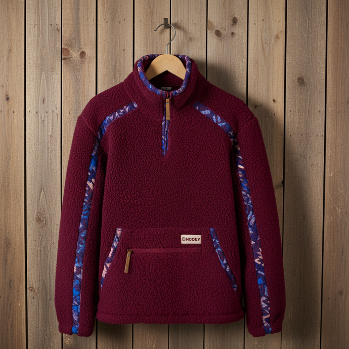 HFP005PK - Hooey Ladies Pink Sherpa Pullover
