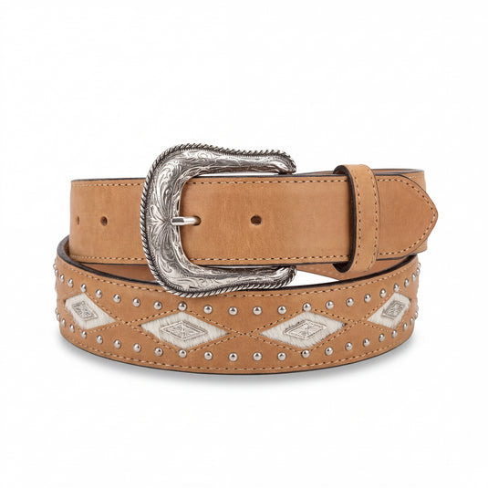 B12 - RockinLeather Cowhide Crzy Tan Calfskin