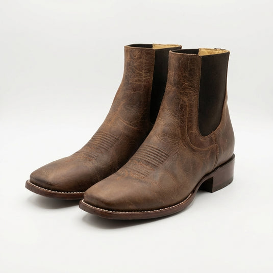 1251 - RockinLeather Men's Sierra Scotch Goat Chelsea Boot