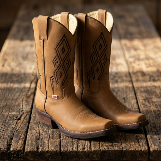 2212 - RockinLeather Women's Crazy Horse Western Boot W/8 Second Sole
