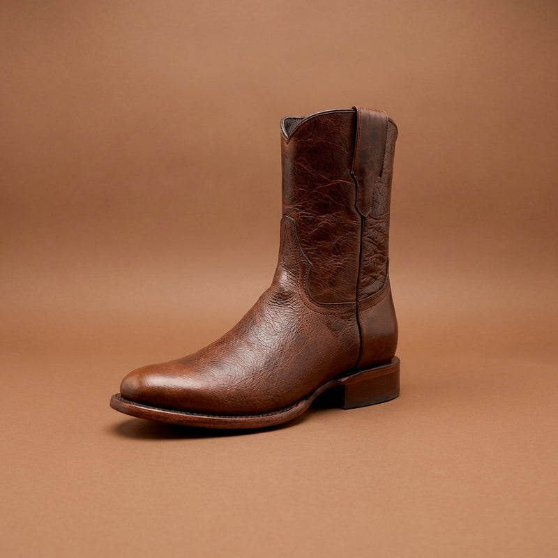 Load image into Gallery viewer, 8032 - RockinLeather Men's Brown Zip Up Cowhide Western Boots
