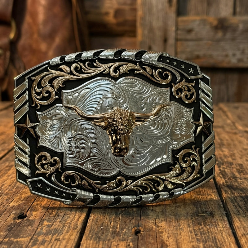 Load image into Gallery viewer, AWW3 - Bullhead 3 Tone Buckle
