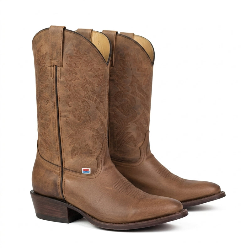 Load image into Gallery viewer, 1243 - RockinLeather Men's Round Toe Sierra Scotch Goat Western Boot
