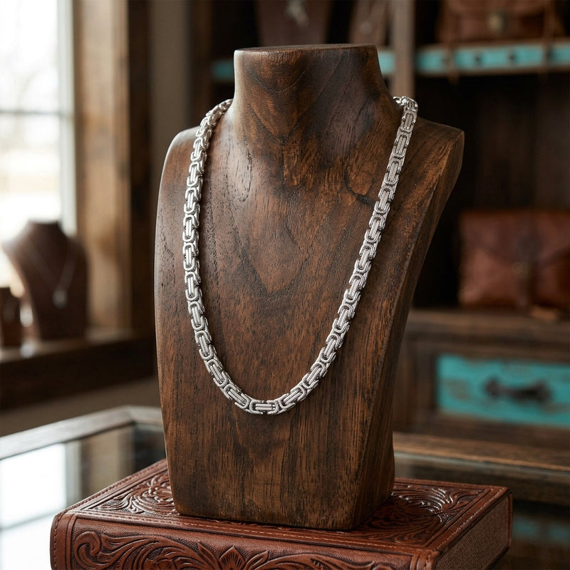 Load image into Gallery viewer, NC6179 - Montana Silversmiths Roller Chain Necklace
