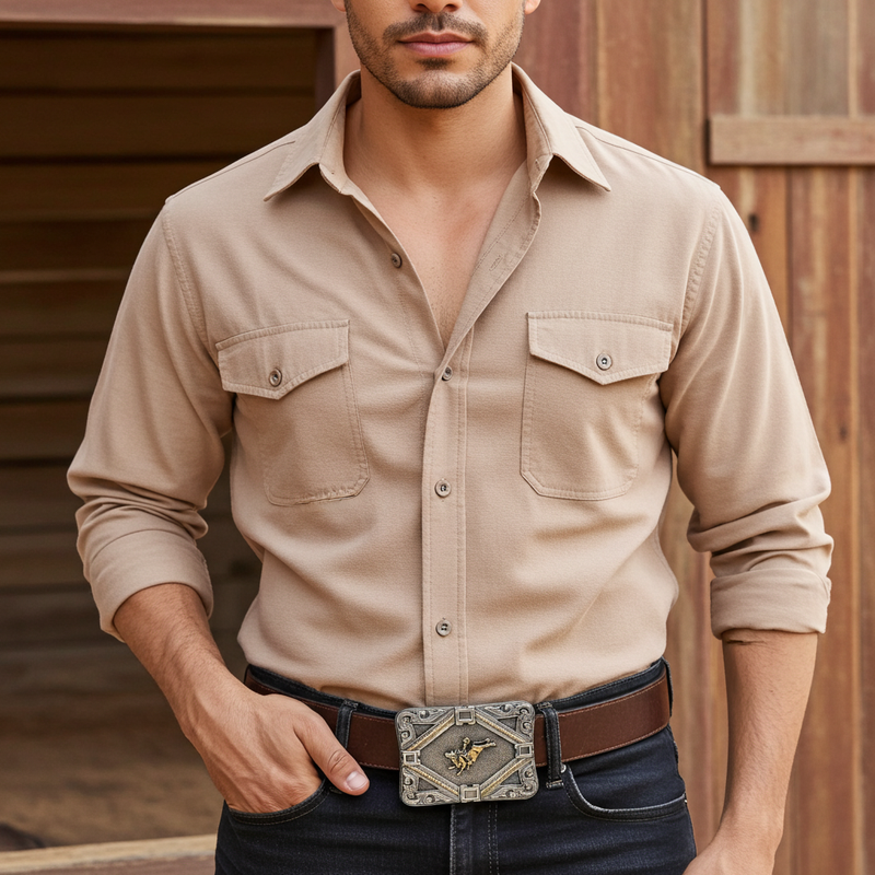 Load image into Gallery viewer, RLB009 - RockinLeather Bull Rider Belt Buckle
