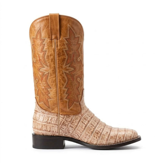 CP5011 - Cowboy Prayer Men's Natural Gator Print Western Boots