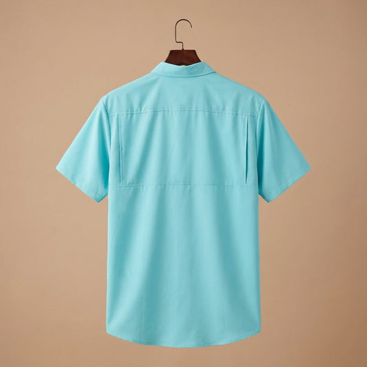OWS01-5560-437 - Outdoor Nation Men's Bachelor Button Everyman Short Sleeve Shirt