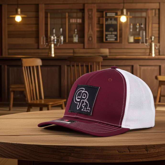 CP113 - Cowboy Prayer 3D Black Cardinal/White Cap