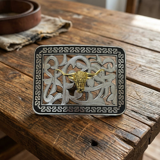 AWW15 - Bullhead Vine Square Buckle